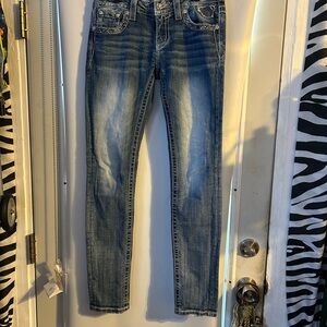 Miss Me Light Blue Signature Skinny Jeans